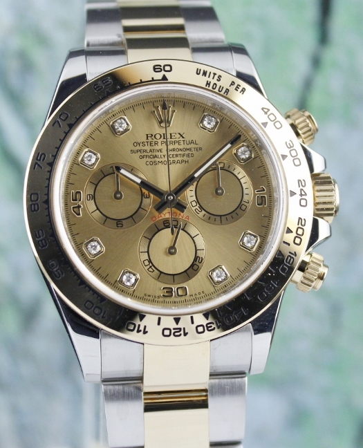A ROLEX OYSTER 18K YELLOW GOLD & STEEL DAYTONA COSMOGRAPH - 116503